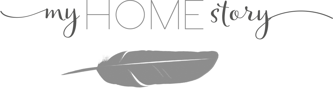 Logo myHomeStory mit Feder